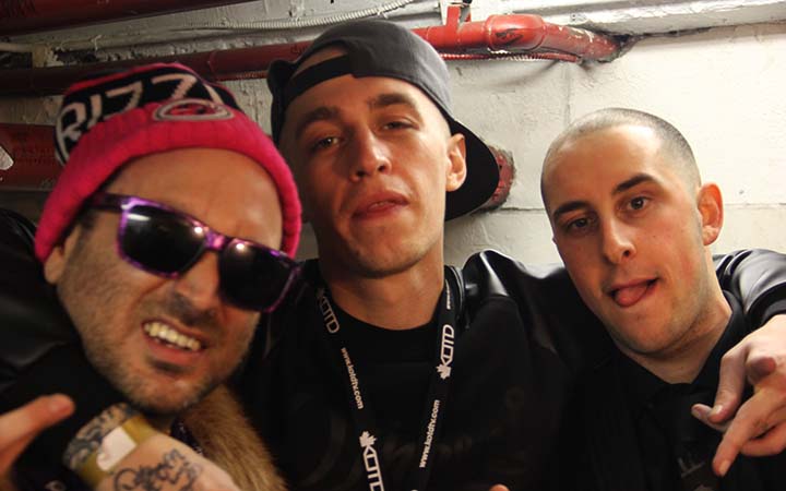 Lush, Shotty and Avi Rex backstage