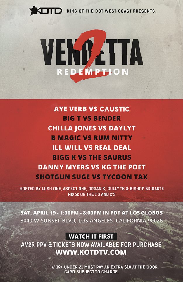 Vendetta 2 Redemption card KOTD